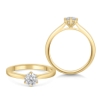 sofia diamonds zlatý zásnubný prsteň LABGRG47068YG