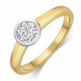 sofia diamonds prsteň zlato diamant BDRB00159YG_4