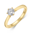 sofia diamonds zlatý zásnubný prsteň LABGRG47068YG_2