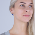 sofia strieborné náušnice AEAE7109Z,SSY113/R modelka