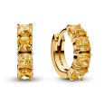pandora pozlátené náušnice 263851C02