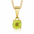 sofia zlatý prívesok peridot CK40001909850