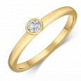 sofia diamonds prsteň zlato diamant BDRB00075YG_2