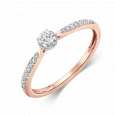 sofia diamonds prsteň zlato diamant UDRG48708R H I1