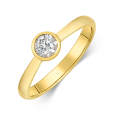 sofia diamonds zlatý zásnubný prsteň LABGRG110675YG H I1_2