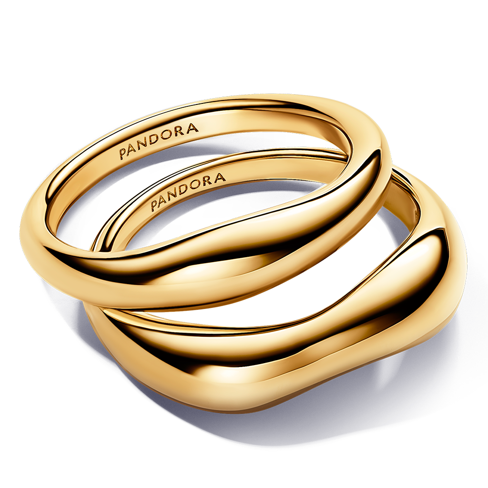 PANDORA ESSENCE set of gold plated rings M 163264C00 Sofia