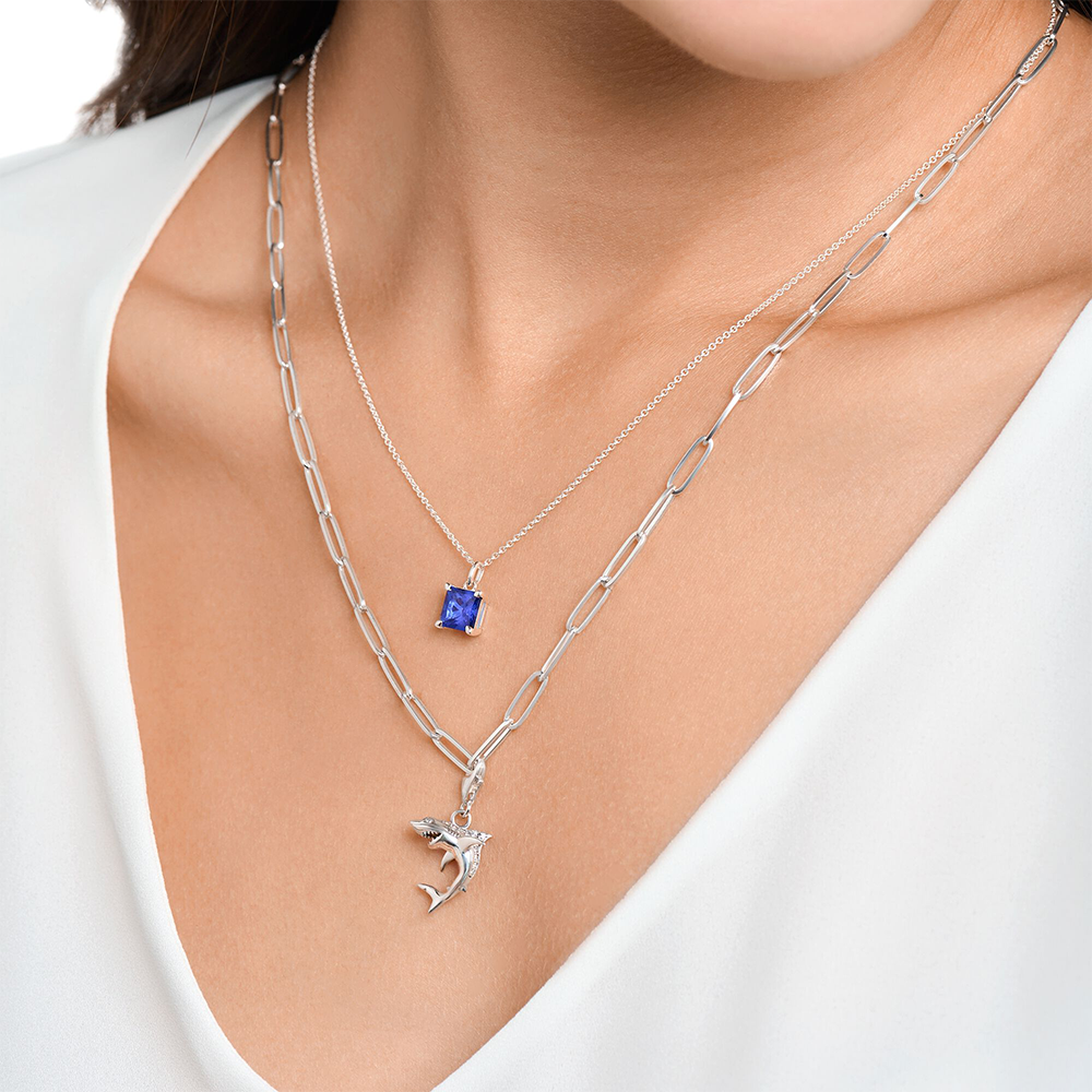 THOMAS SABO necklace Blue stone silver M KE2156 699 32 L45V