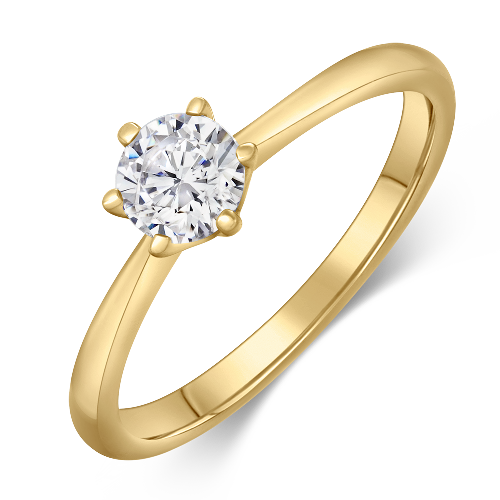 sofia diamonds prsteň zlato diamant BDRB00150YG_4