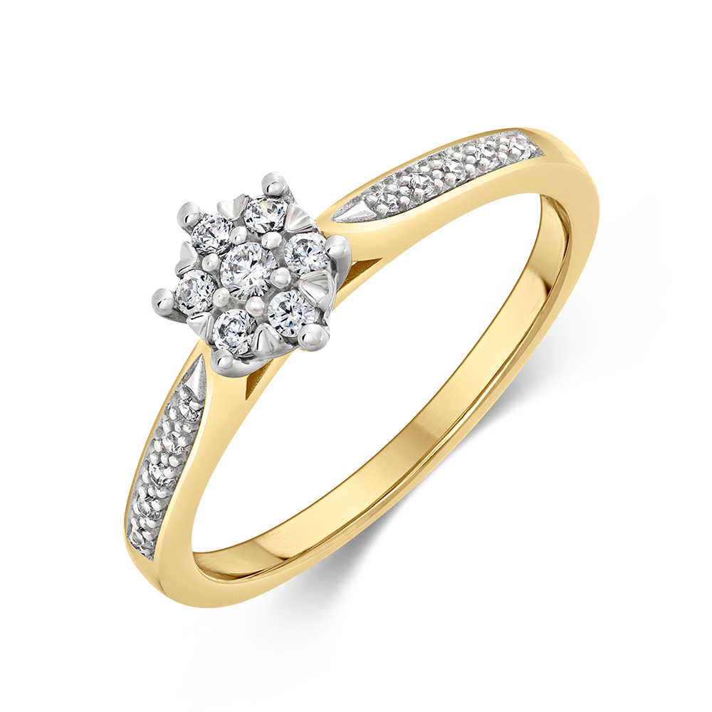sofia diamonds prsteň zlato diamant AUBFKW04BEP H I