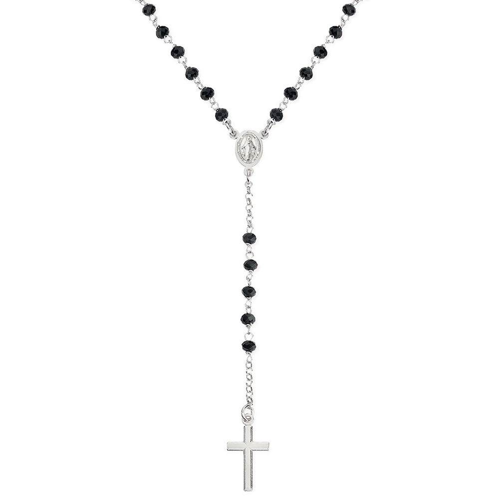amen ružencový strieborný náhrdelník CROBN4