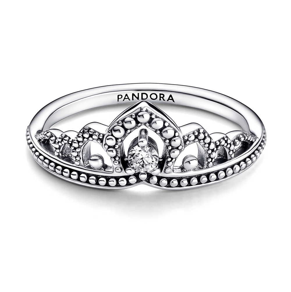 Pandora Fairytale Tiara Ring 0ct Silver Ladies Ring Size O½ | 055200157917  | Cash Converters