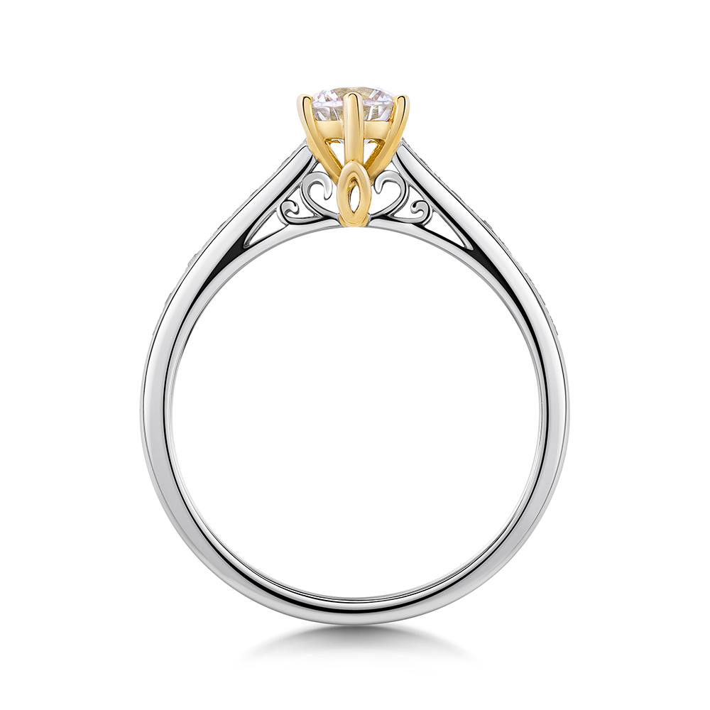 sofia diamonds prsteň zlato diamant AUBENK04X0P H I1_2
