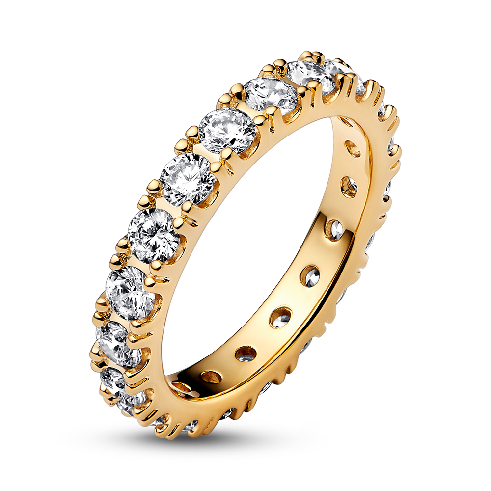 NEW Genuine Pandora Ring 190941CZ Alluring Brilliant Ring Silver Eternity |  eBay