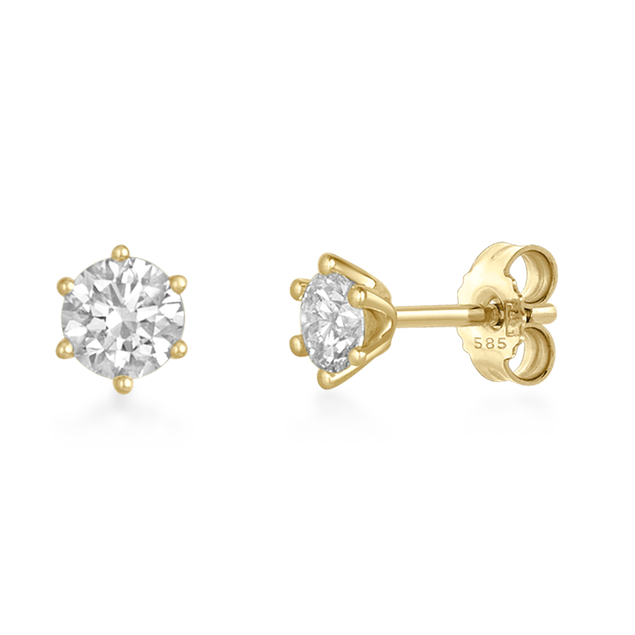 sofia diamonds zlaté náušnice LABGER37573YG