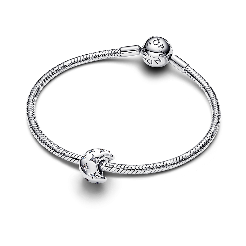 PANDORA Sparkling Crescent Bead M-794272C01 - Sofia.net