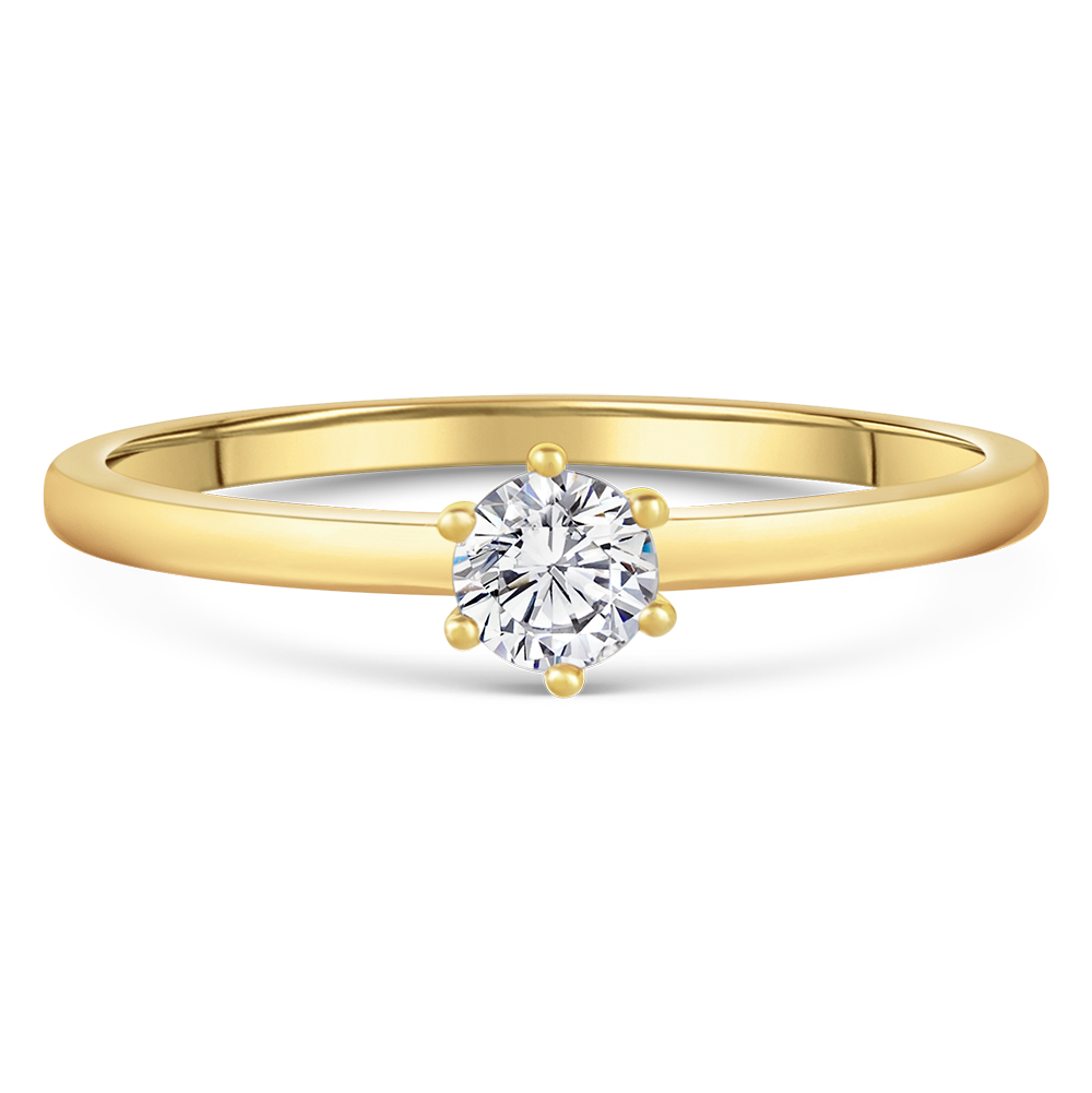 sofia diamonds prsteň zlato diamant BDRB00083YG_3