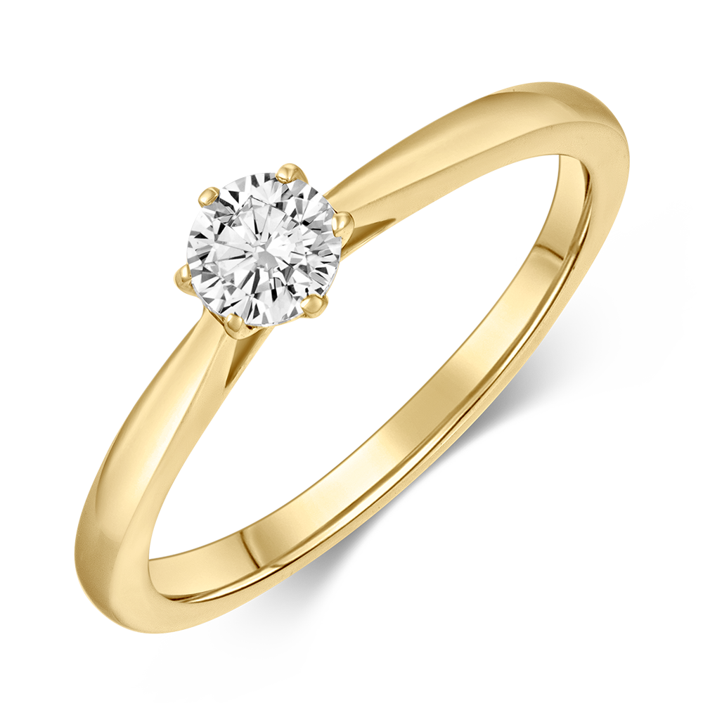 sofia diamonds zlatý zásnubný prsteň LABGRG66618YG_2