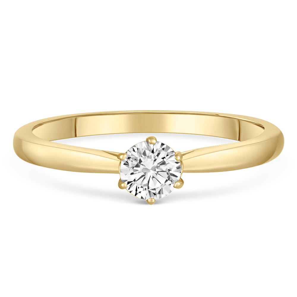 sofia diamonds zlatý zásnubný prsteň LABGRG66618YG_3