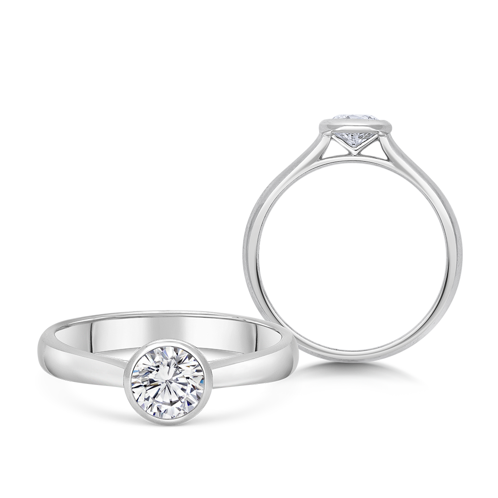 sofia diamonds zlatý zásnubný prsteň LABGRG110676WG