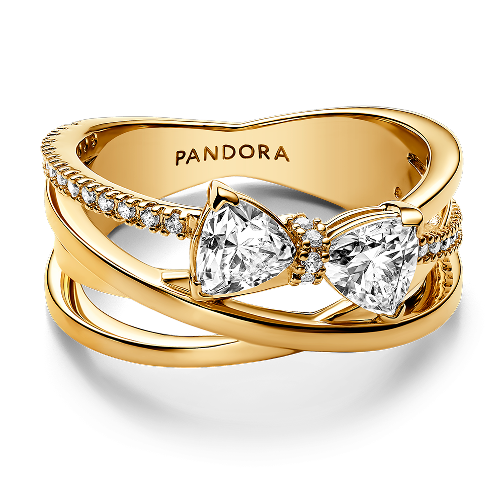 pandora pozlátený prsteň 163511C01_2