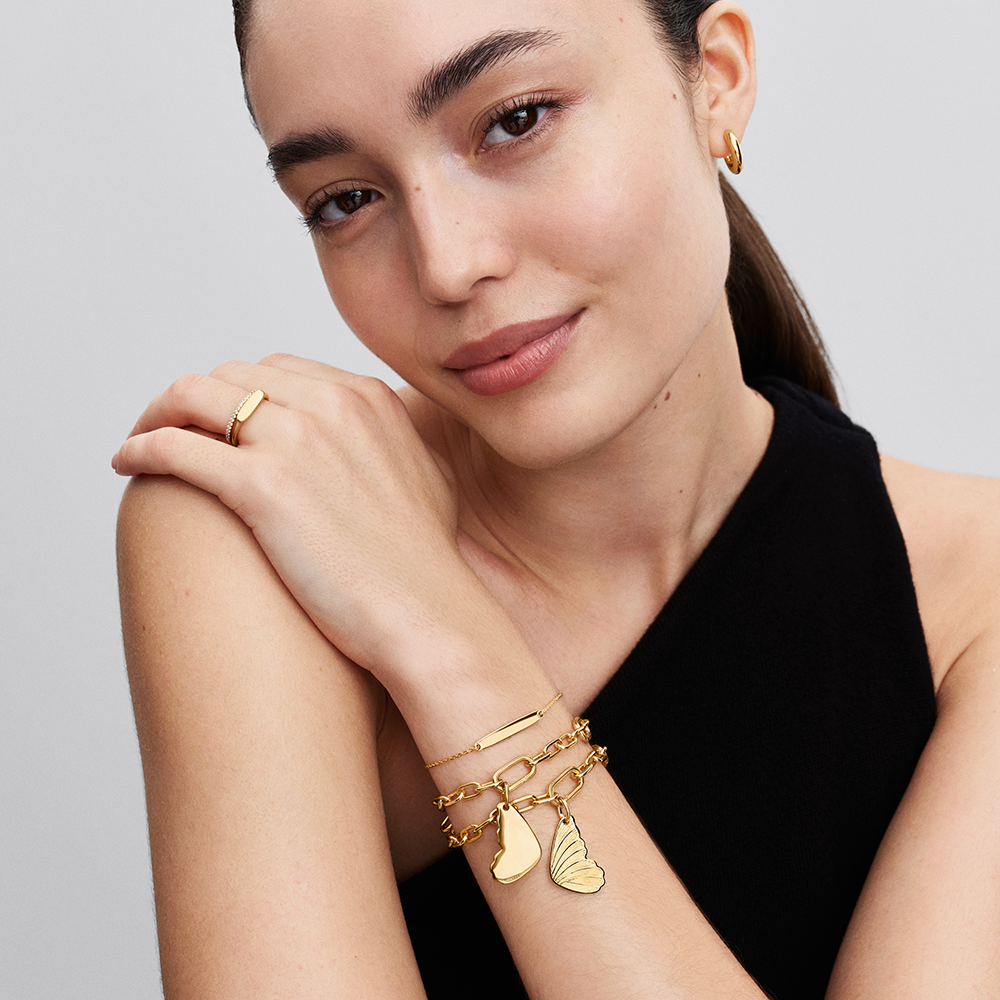 pandora pozlátený náramok 564010C01_4