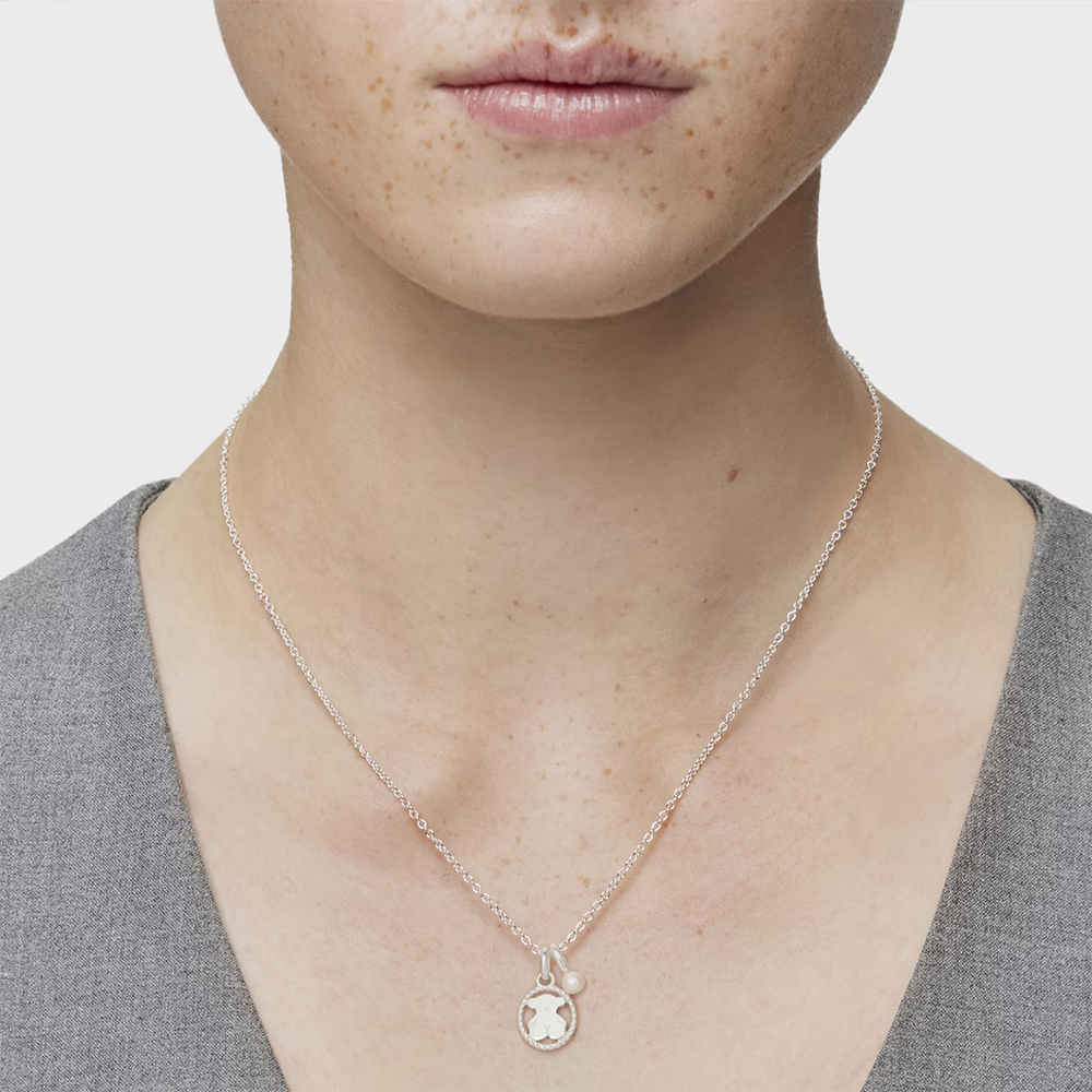 Tous silver necklace top