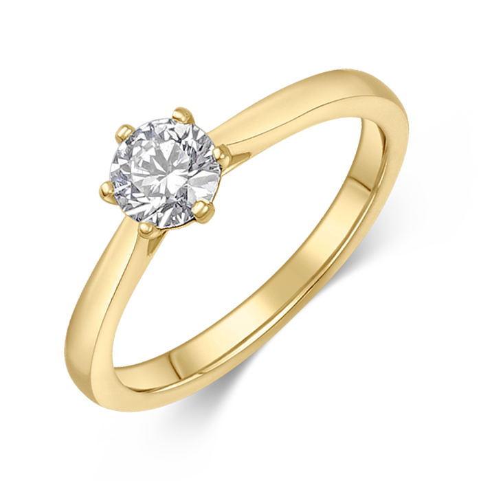 sofia diamonds zlatý zásnubný prsteň LABGRG47068YG_2