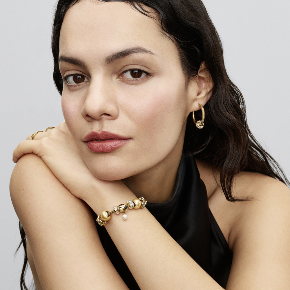 pandora pozlátený náramok 763784C01_4