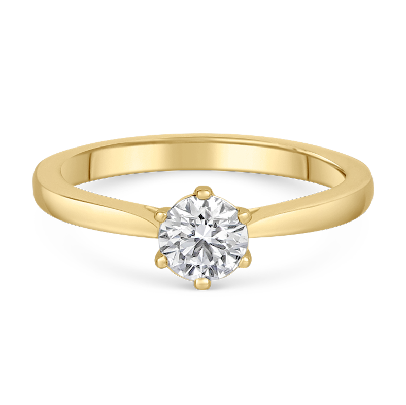 sofia diamonds zlatý zásnubný prsteň LABGRG47068YG_3