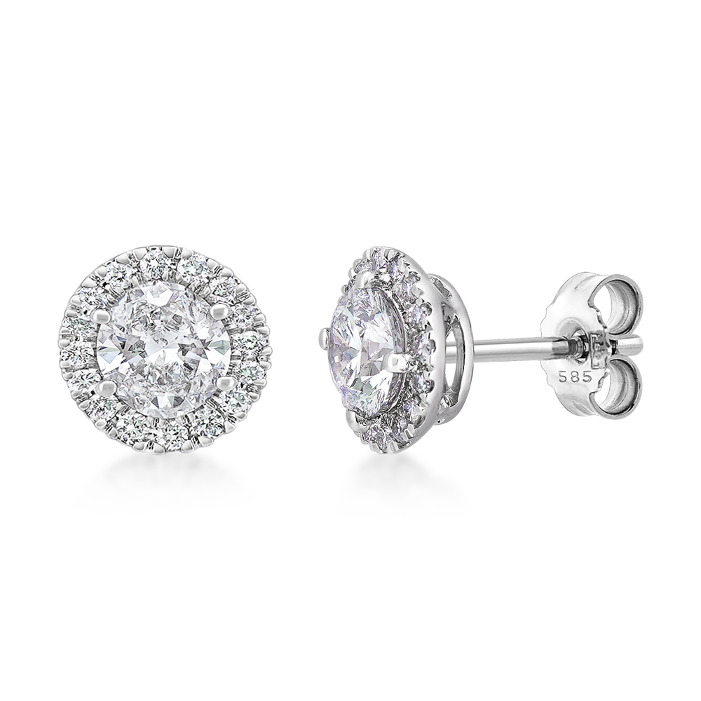 sofia diamonds zlaté náušnice LABGER1000576WG