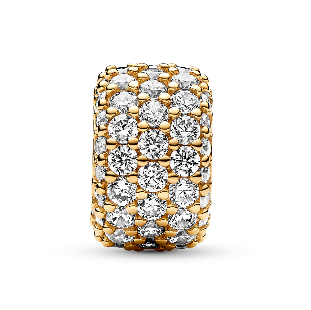 PANDORA gold-plated bead Radiant circle M-763234C01 - Sofia.net