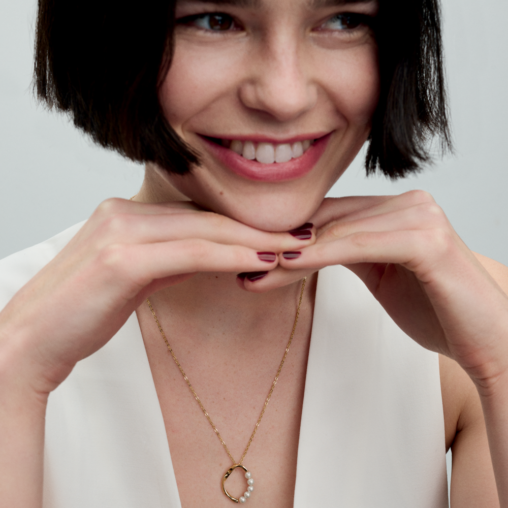 pandora pozlátený náhrdelník 363254C01 60_3
