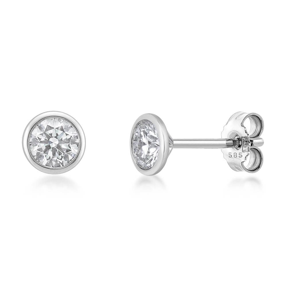sofia diamonds zlaté náušnice LABGER38048WG