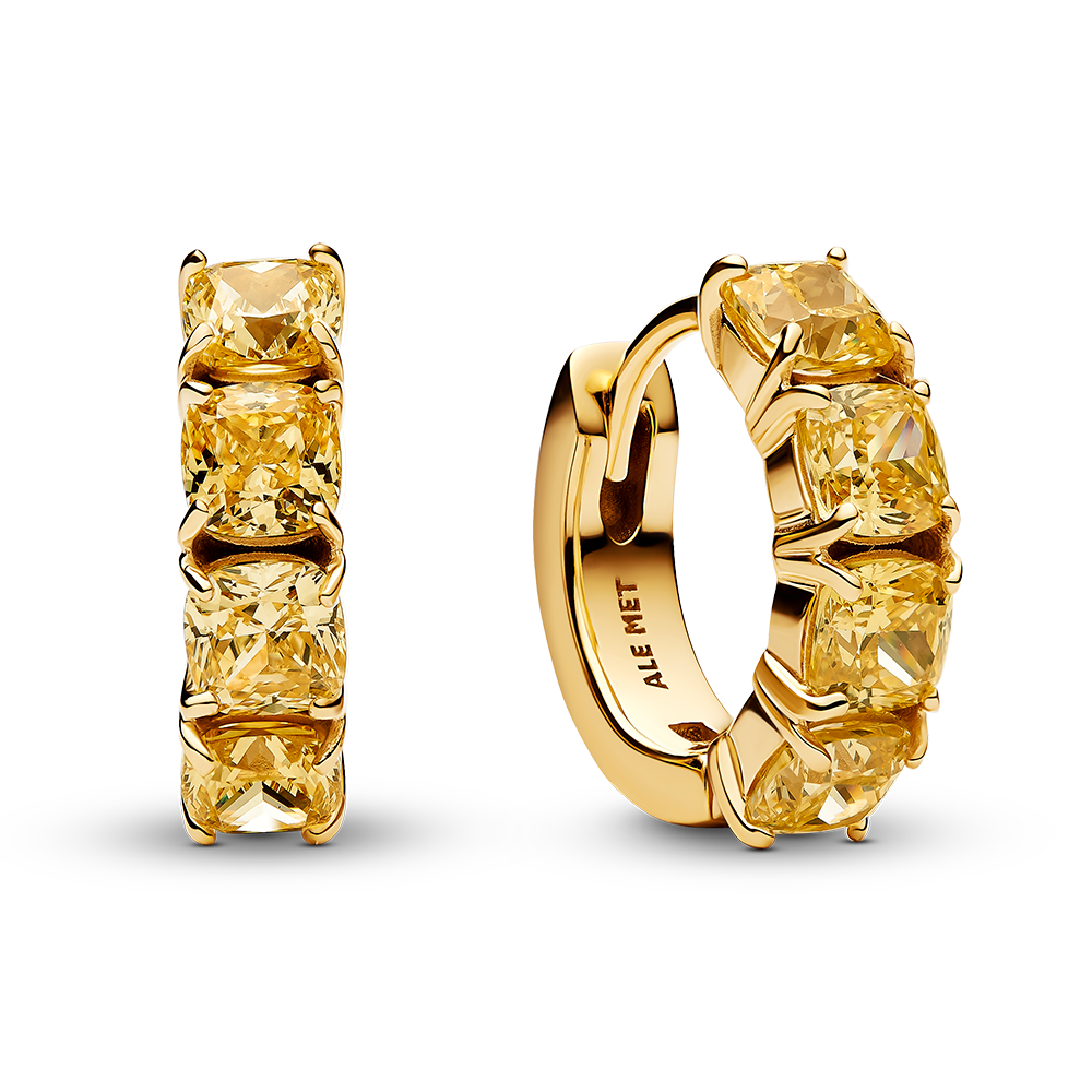 pandora pozlátené náušnice 263851C02