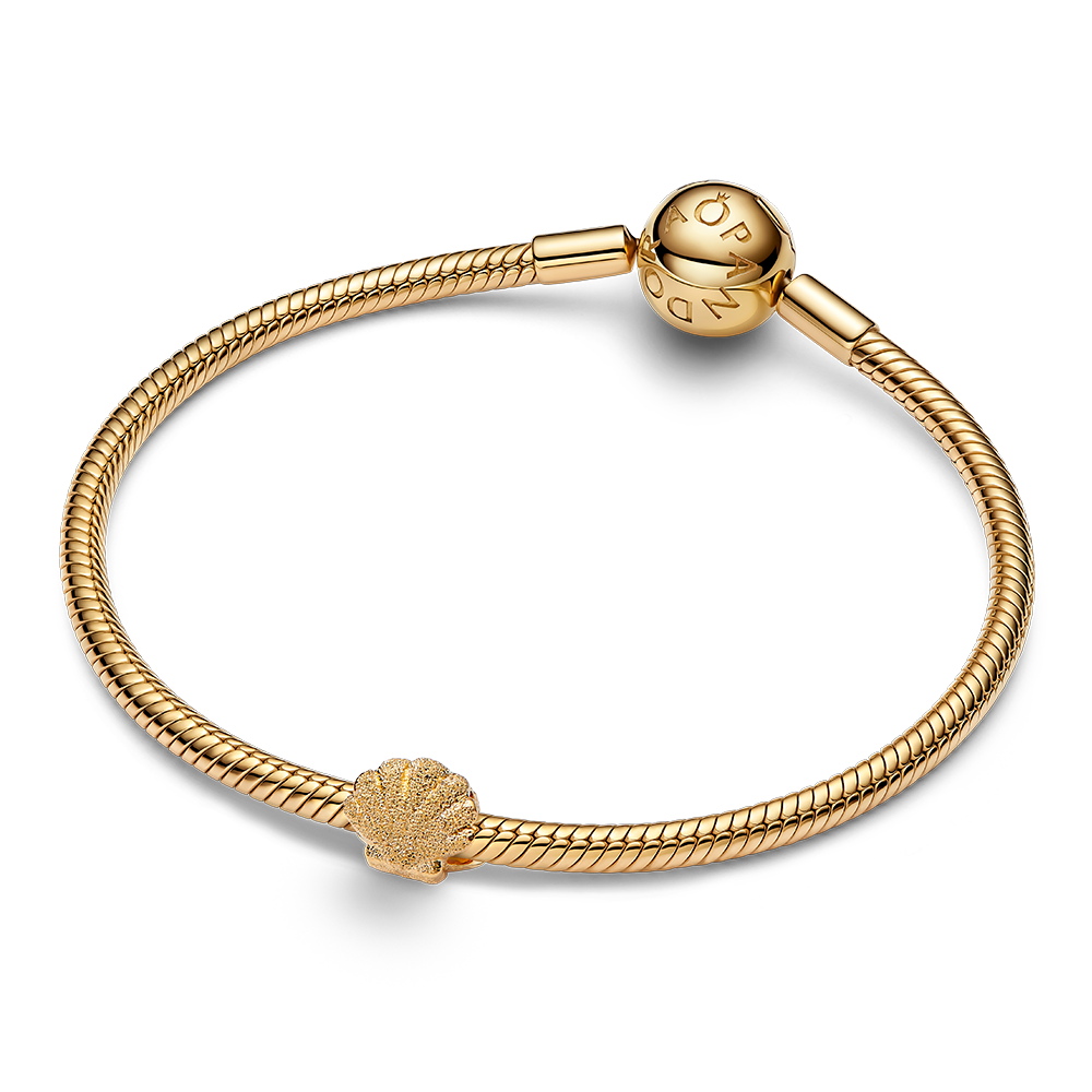 PANDORA gold-plated mini bead Seashell M-764057C00