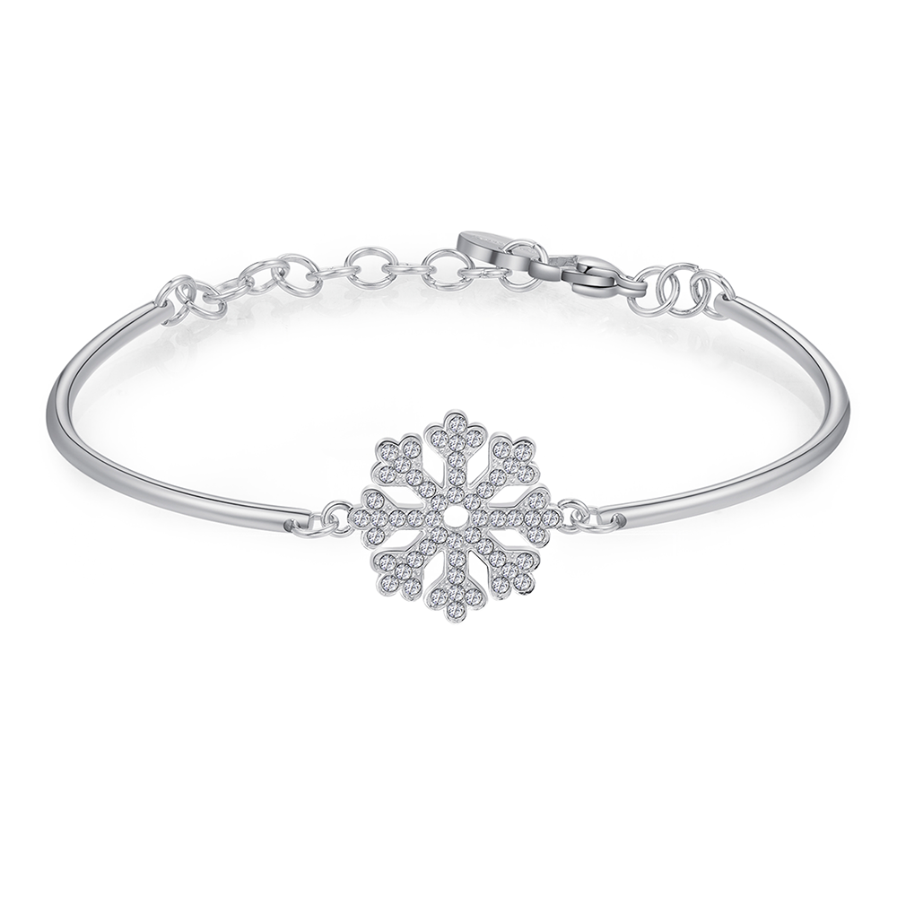 Birks SnowflakeCurved Diamond Bracelet