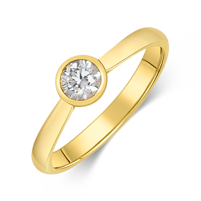 sofia diamonds zlatý zásnubný prsteň LABGRG110675YG H I1_2