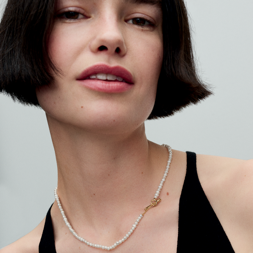 M and s pearl necklace online